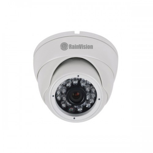 HDEB24-3-W Rainvision 2.8mm 30FPS @ 1080p Outdoor IR Day/Night HD-TVI/HD-CVI/AHD/Analog Eyeball Security Camera 12VDC - White